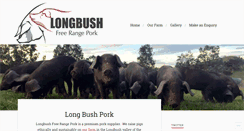 Desktop Screenshot of longbushpork.co.nz