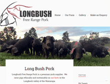 Tablet Screenshot of longbushpork.co.nz